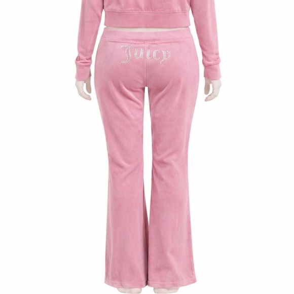 Juicy Couture Pants - Juicy Couture OG Pink Velour Track Pants – Big Bling Logo, XL NWT, Y2K